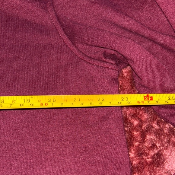 Men's Burgundy I Zod quarter zip Sweater - Picture 6 of 6